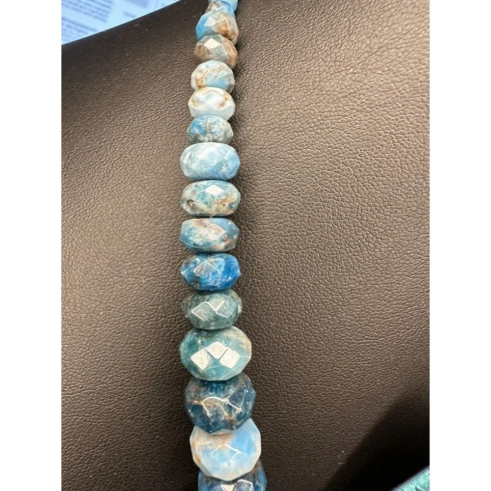 Jay King DTR Mine Finds Sterling Silver Blue Apatite Necklace & Earring Set - Picture 4 of 11